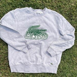 Lacoste crew neck graphic sweatshirt size L
